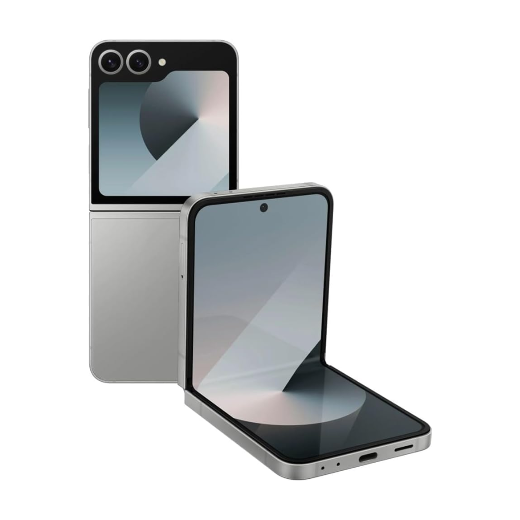 Samsung Galaxy Z Flip 6 silver shadow for sale at Cellular Planet near me samsung phone store